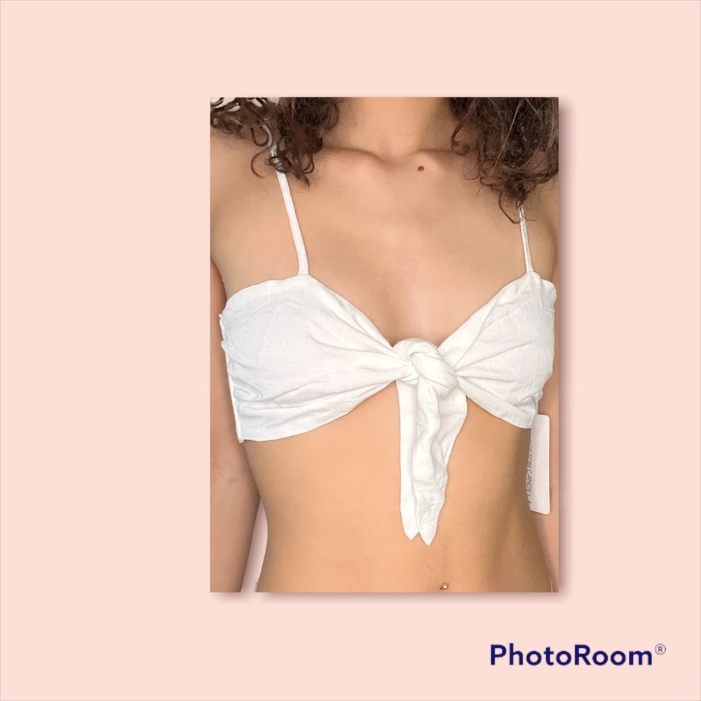 front tie crop top